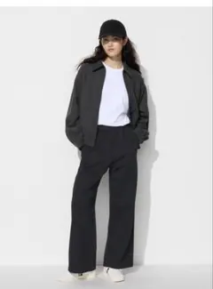 ユニクロ ドライスウェットワイドパンツ L