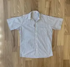 90s クリスチャンディオール　Dior USA製　ストライプ 半袖シャツ　M