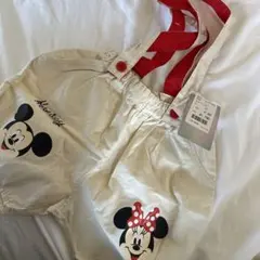 Disney ミッキー ミニー オーバーオール 90cm