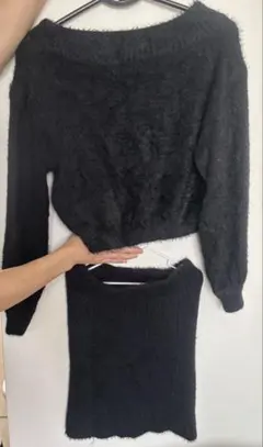 （今月いっぱいまでの商品）Cheri mi ニットセットアップ