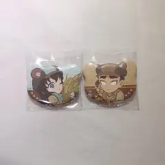 鬼滅の刃 実りの秋まつり ufotable くま缶バッジ 時透無一郎 悲鳴嶼行冥