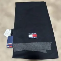 TOMMY JEANS ブラックマフラー ワンサイズのサムネイル
