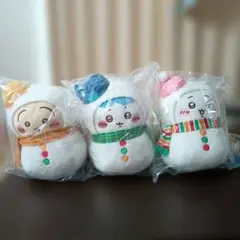ちいかわ１番くじ A賞、B賞、C賞まとめ売り 雪だるまのぬいぐるみ3体セット