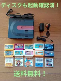 ディスク部分も起動確認済！シャープツインファミコン本体+13タイトルまとめ売り！