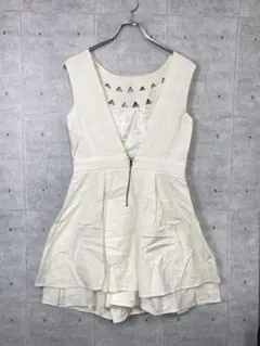 FOREVER21 レトロ ガーリー ギャル 古着 ノースリーブ ミニワンピース