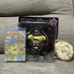 リ*ク様 ポムポムプリン　サンリオキャラクターズ ハロウィン フィギュア　缶バッ