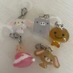 サンリオ・サンエックス　めじるしチャーム５点まとめて