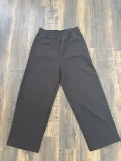 UNIQLO:C/Mサイズ/ブラック　スウェットワイドパンツ　男女兼用