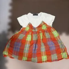 moujonjon ワンピース 80cm チェック柄のサムネイル