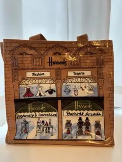 新品　Harrods イラストトートバッグ