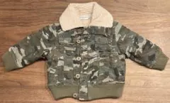 5-STEPKIDS 迷彩柄ボア襟ベビー用ジャケット 90cm