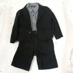 COMME CA ISM ブラックスーツ 100-110　4点セット