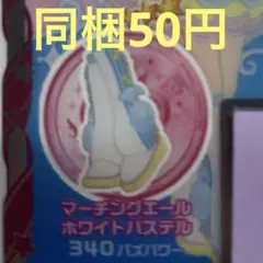 【同梱：50円】 マーチングエールホワイトパステル シューズ