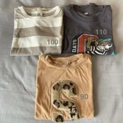 ベビーTシャツ　半袖　3枚セット　保育園着