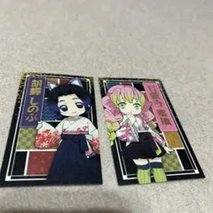 鬼滅の刃　胡蝶しのぶ　甘露寺蜜璃　namco限定カード