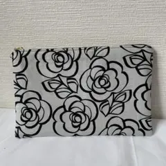 ハンドメイド　花柄　ポーチ