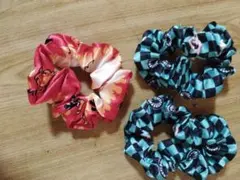 鬼滅の刃　シュシュ3点セット　新品