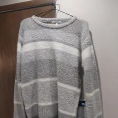 Creative Cube Lサイズ グレー・ホワイト ニット