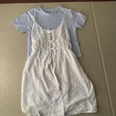 GU150キャミワンピ付きT