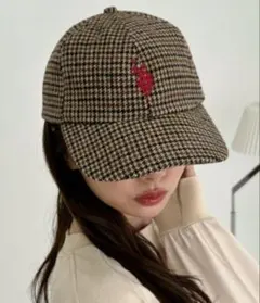 【️新品タグ付き】POLO キャップ チェック柄 帽子