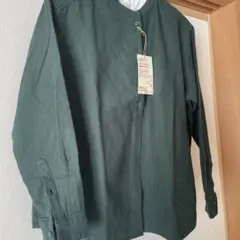 新品未使用　無印良品レディース スタンドカラー長袖ブラウス　Ｍ