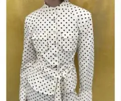 ZARA ドット柄 シャツジャケット Mサイズ