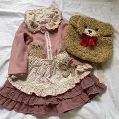 くま＆うさぎぬいぐるみプリントパンツ付きスカート 新品未使用 - メルカリ
