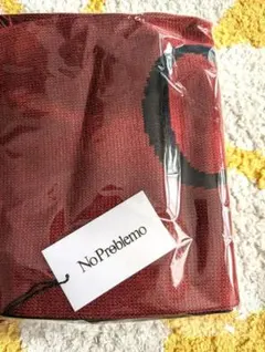 No Problemo ノープロブレモ マフラー スカーフ 新品 RED タグ付