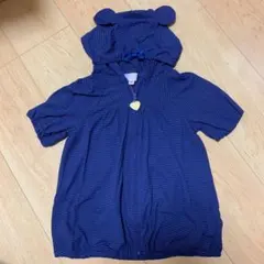 シャーリーテンプル☆半袖パーカーネイビーS