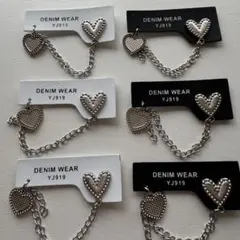 チェーン合皮タグセット　各6枚ずつ　総数12枚