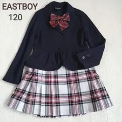 EASTBOY　120　キッズフォーマル　スーツ　チェック　プリーツスカート