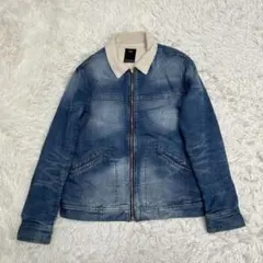 ✴︎ AZUL by moussy 裏ボア 中綿 デニムジャケット ボア襟 青のサムネイル