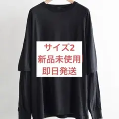 COMOLI THINコットンレイヤードTシャツ 26aw サイズ2のサムネイル
