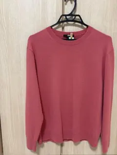 UNIQLO カシミヤ100% ニットセーター XL ピンク　クリーニング済