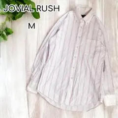JOVIAL RUSH　コットンストライプシャツ　長袖　BD