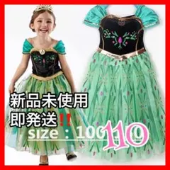 アナ　110 ドレス　誕生日　バースデー　アナ雪　コスプレ　キッズ　ディズニー