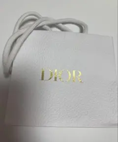 DIOR ショップ袋 ミニサイズ ホワイト - メルカリ