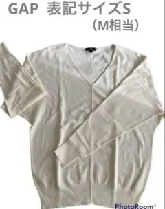 ギャップ　白　M Ｖネック　セーター　トップス　トップス　薄手ニット　シンプル春