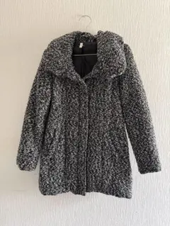 レディース　アウター　ジャケット　コート 黒白ミックス