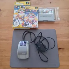 スーパーファミコンソフト　マリオとワリオ　マウスコントローラーセット　未確認品