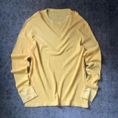 00s サーマル ロンＴ 刺繍ロゴ 希少カラー イエロー アメリカンイーグルのサムネイル
