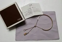 COACHブレスレット／ゴールド／サイズ調整可能
