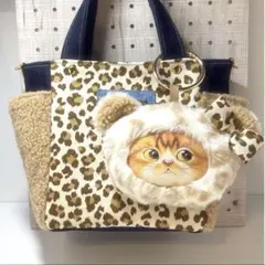 マ*ゲ様 コヤンイサムチョン★大きなマスコットチャームミニトートバッグ　レオパー