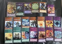 遊戯王ラッシュデュエル　蒼救デッキパーツ まとめ売り　オーバーラッシュパック4