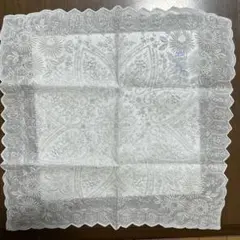 タイムセール　汕頭手刺繍 ハンカチ ヘリテージ 静夜思 SWATOWのサムネイル
