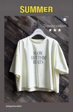 ディニテコリエ　ロゴTシャツ クロップド丈のサムネイル