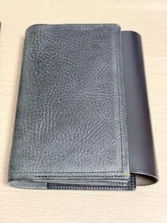 trad bison A5ノートカバー ブラック 牛革 - メルカリ