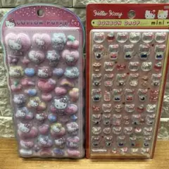 【新品未開封】サンリオ ボンボンドロップシール コットンパフィー キティ 2点