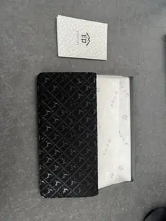 印傳屋 長財布　黒地×黒漆×ディアーのサムネイル