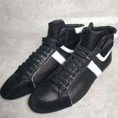 Dior HOMME レザー ハイカットスニーカー ブラック 26cm
